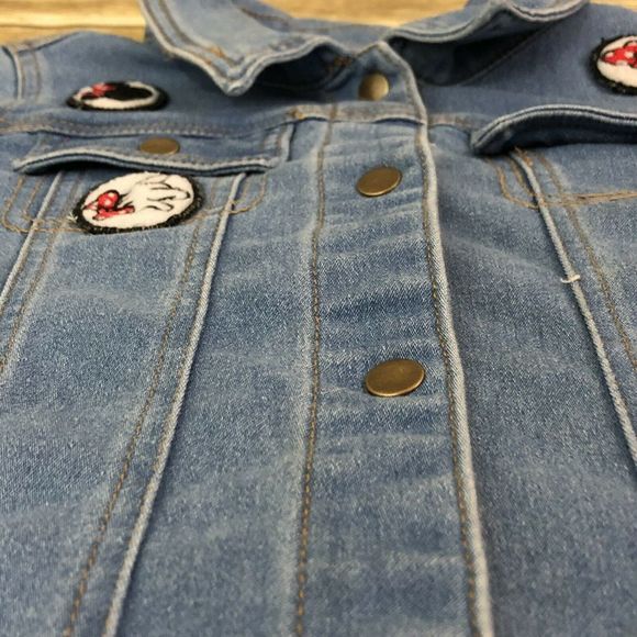Disney Denim Jacket Girls Size 10 By Tutu Couture - Picture 5 of 7